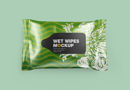 Wet Wipes Packaging Mockup