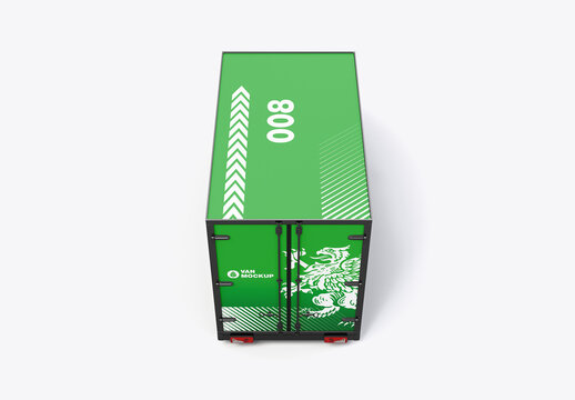 Shipping  Truck Mockup
