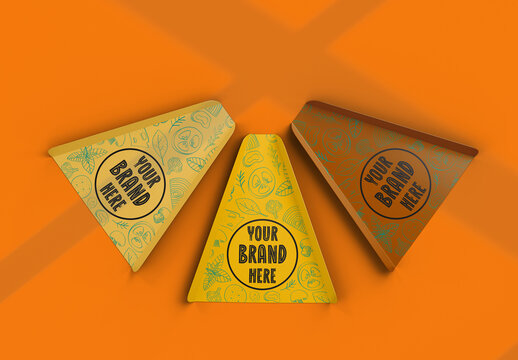 Pizza slice holder mockup