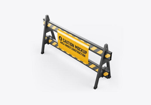 Caution Barrier Mockup
