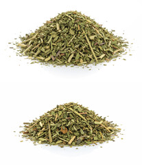 Dried Green Herbs Pile