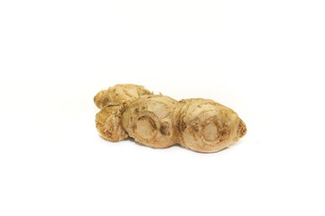 ginger root, fresh ginger roor isolated white background