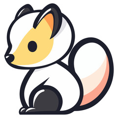 skunk, animal, vector, transparent background, creature, mephitis mephitis, cute, mammal, nature, polecat, rodent, wildlife, isolated