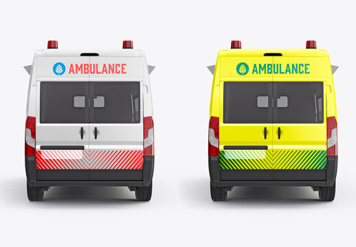 Van Ambulance Mockup