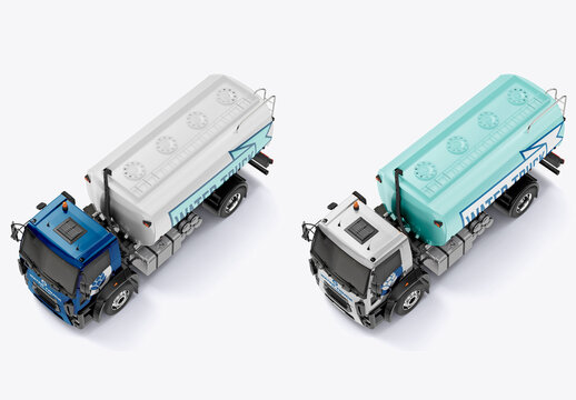 Water Truck Mockup