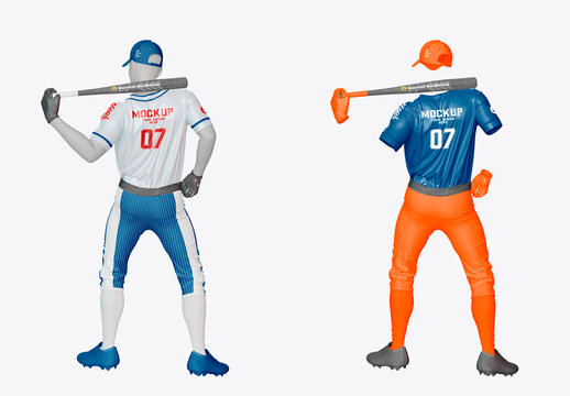 Baseball Kit Pose Mockup