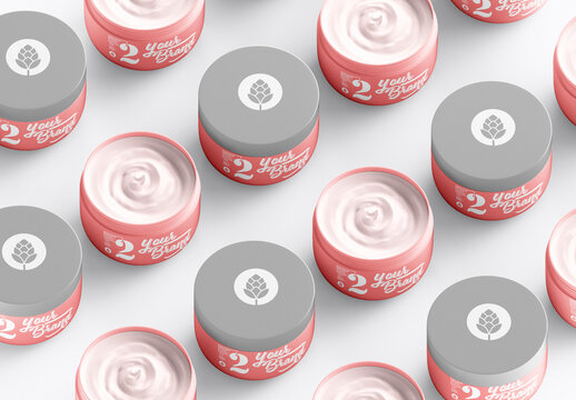 Cosmetic Cream Jar mockup
