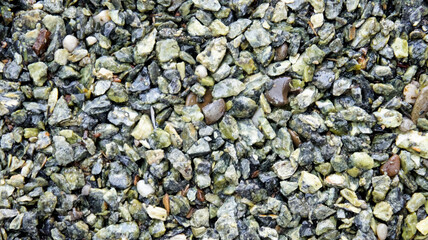 Decorative serpentine stone texture for landscaping or construction