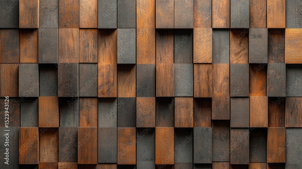 Poster wood background banner showcasing a textured panorama with a mix of brown tones and varied wooden bl