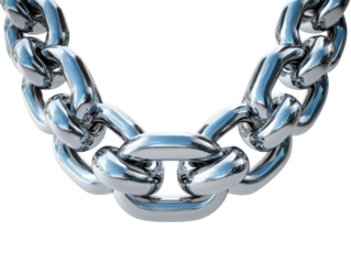metal chain isolated on white background