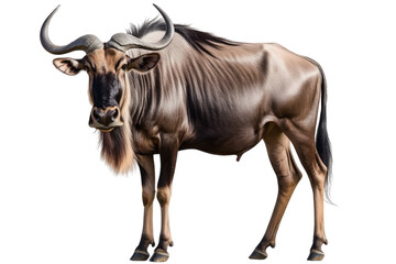 blue wildebeest on transparent background