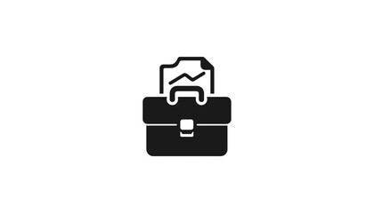 Fototapeta premium Business briefcase with documents and charts