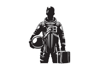 Astronaut Silhouette Vector