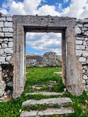 War ruins of an Stone Structure in Sarajevo