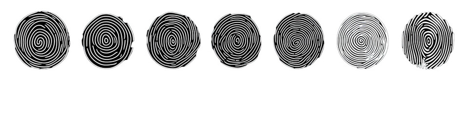 Circular grayscale patterns