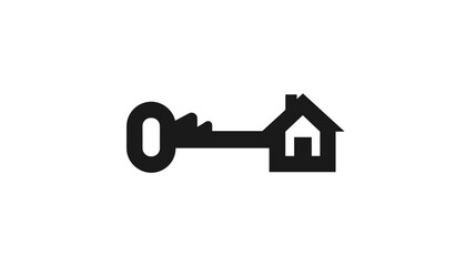 Key with house silhouette