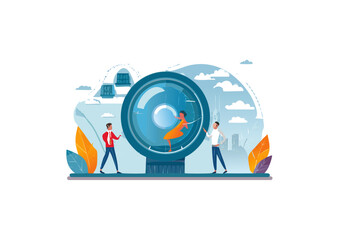 Fototapeta premium Their observations might be driven by a particular interest or focus, filtering out information that doesn't align with their current perspective. Just as a photographer chooses their subject