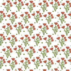 Kawaii cute floral pattern aesthetic vintage style