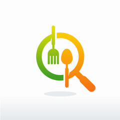 Find Food logo vector, Food Search logo Concept, design concept, logo, logotype element for template