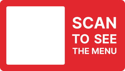 Red scan to see menu template