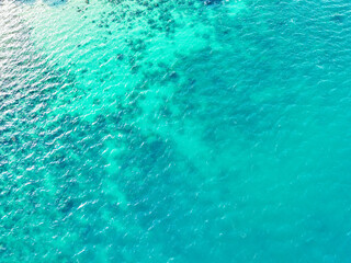 Beautiful Sea water feeling refreshing, freedom, relax and happy. Travel background for concept advertising, media, summer pattern, board text and environment nature. Ocean waves. Sea and vacation