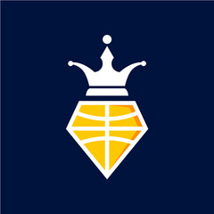 Majesty Basketball Iconic logo designs concept, Basketball icon emblem logo, design concept, logo, logotype element for template