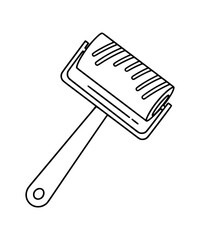Lint Roller Line Art