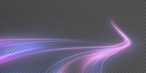 Transparent pink-violet rays of light create a feeling of acceleration, movement of the light flow. The energetic flow of light is suitable for the theme of speed, acceleration, racing theme.