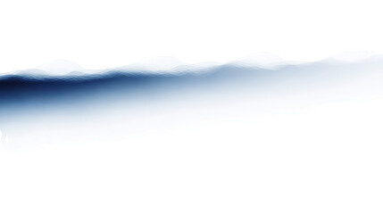 Abstract blue and white mountain landscape digital painting artistic illustration modern design background image for website banner graphic design project on transparent background