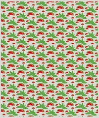 Summer sale banner with watermelon. Summer design with watermelon slices and seeds in bright summer colors. seamless knitted pattern with green watermelon fruit. Seamless pattern - fruit