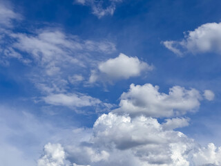 Obraz premium Blue Sky with Mixed Cloud Formations Perfect Day View