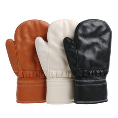 Stylish Winter Mittens in Three Distinct Colors Perfect for Cold Weather Fashion and Outdoor Activities, Ensuring Warmth and Comfort for Hands