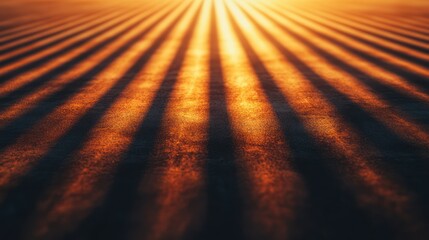 Sunrise over plowed fields