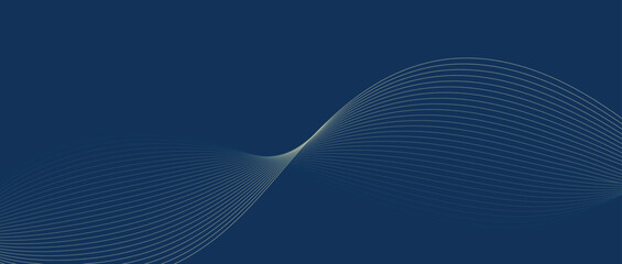 Abstract wave lines in blue green gradient on minimalist background. Futuristic and dynamic look, perfect for tech, digital, and modern design projects.