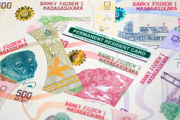 American Permanent Resident Card on Malagasy Arriary