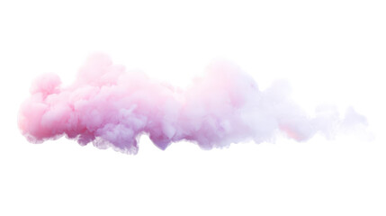 Fototapeta premium Abstract pink and white cloud formation digital art soft pastel dreamy swirling fluffy whimsical airy light gentle serene peaceful calming tranquil on transparent background fog