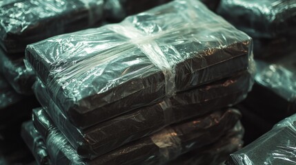 Wrapped Hashish Bricks Discovered in Drug Bust Operation