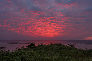 日本の鹿児島県の徳之島の美しい星空