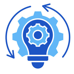 Process Improvement  Icon Element For Design	