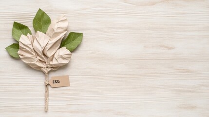 Esg initiatives in paper recycling promoting green energy and environmental awareness through tree conservation