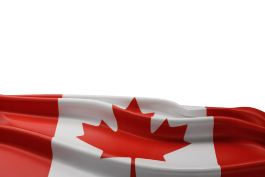 Majestic Waving Canada Flag A Stunning Display of Canadian National Pride and Symbolism