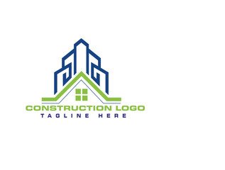 Construction Business Logo Design Vector Template