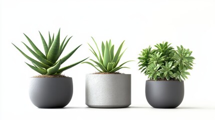Succulents in Pots.