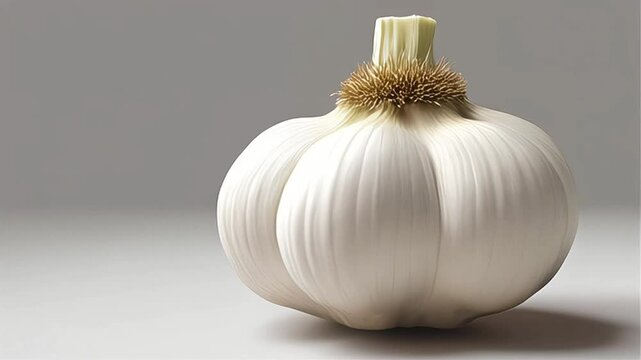 garlic isolated on white background