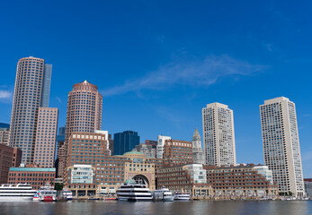 Fototapeta premium Boston skyline in the morning