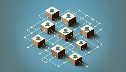 Interconnected elements reflect unity and organized collaboration within a shared system.
