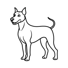 vector image of a dog