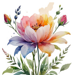 flower watercolor