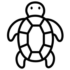 Obraz premium Turtle vector illustration. Cute turtle icon illustration.