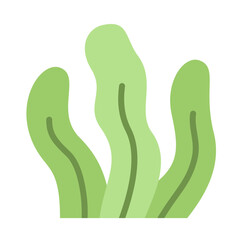 Seaweed icon vector illustration. Underwater flat icons.